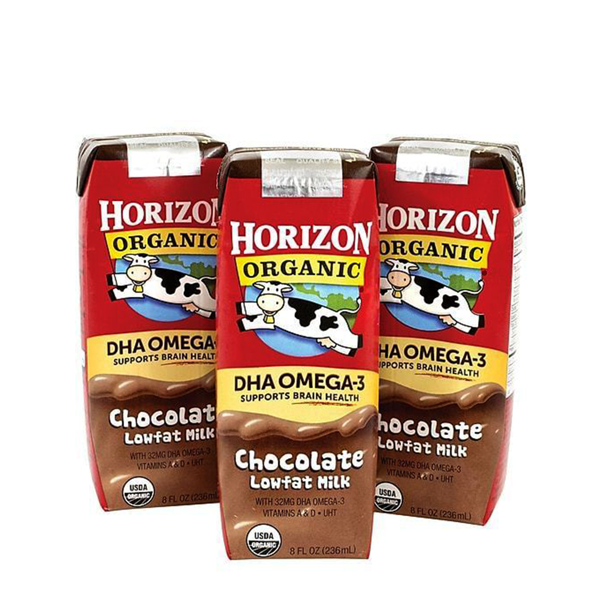 Sữa hữu cơ tách béo DHA Omega-3 vị Chocolate Horizon 236ml