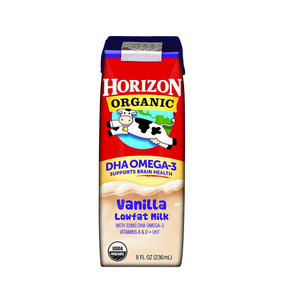 Sữa hữu cơ tách béo DHA Omega-3 vị Vani Horizon 236ml